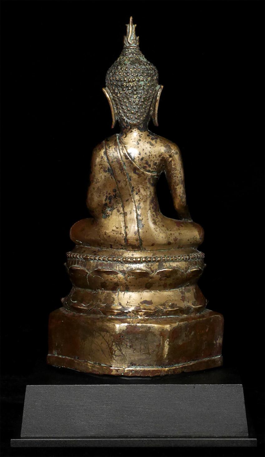 18th Century and Earlier 16thC Northern Thai Bronze Buddha, Very Finely Cast and Sculpted, 7920 For Sale