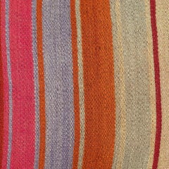 Funda de cojín Kilim tejida a mano de 16 "x16". Funda de almohada vintage. Almohada de encaje de colores