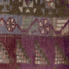 16"x16" Handmade Rug Cushion Cover. Home Decor. Vintage Toss Pillow Cover