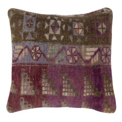 16 "x16" Tapis fait main Housse de coussin. Décoration intérieure. Housse de coussin vintage