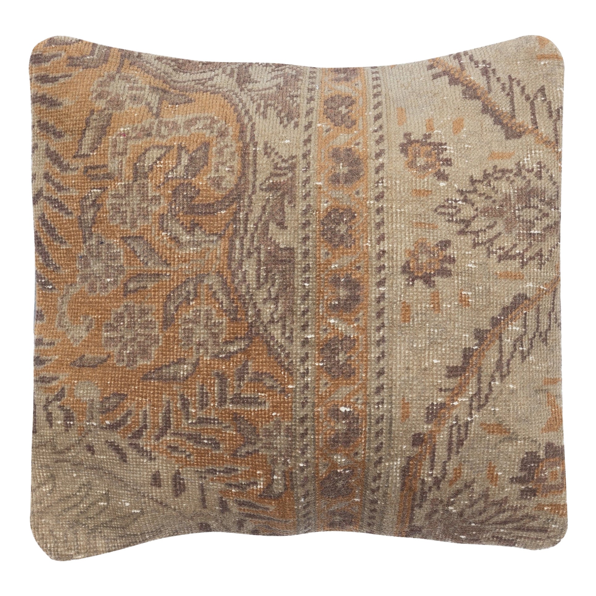 Housse de coussin rustique 16 "x16". Tapis fait à la main Coussin. Taie d
oreiller carrée Vintage