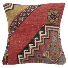 Housse de coussin rustique 16 "x16". Tapis fait à la main Coussin. Taie d
oreiller carrée Vintage