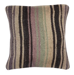 16"x16" SET OF 2 - Hand-Woven Kilim Cushion Covers. A pair of Lace Pillow Covers