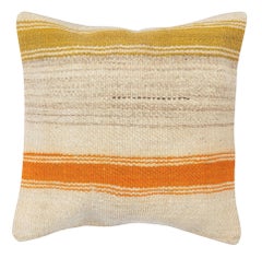 16"x16" SET OF 2 - Hand-Woven Kilim Cushion Covers. A pair of Lace Pillow Covers
