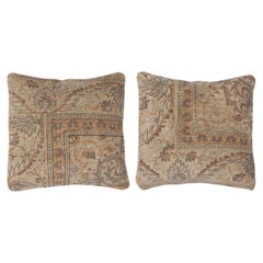 16 "x16" SET OF 2 - Handmade Wool Rug Cushion Covers. Vintage Toss-Kissenbezüge