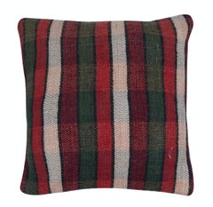 16"x16" SET OF 2 - Handwoven Cushion Covers. A pair of Kilim Accent Pillows