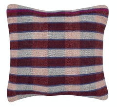 16"x16" SET OF 2 - Handwoven Cushion Covers. Colorful Striped Throw Pillows