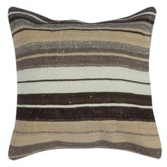 16"x16" SET OF 2 - Handwoven Cushion Covers. Striped Turkish Accent Pillows