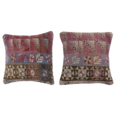 16"x16" SET OF 2 - Rustic Cushion Covers. Handmade Pillows. Vintage Toss Pillows