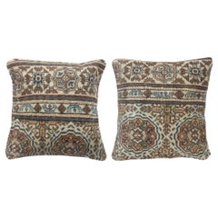 16"x16" SET OF 2 - Turkish Cushion Covers. Vintage Handmade Throw Pillows