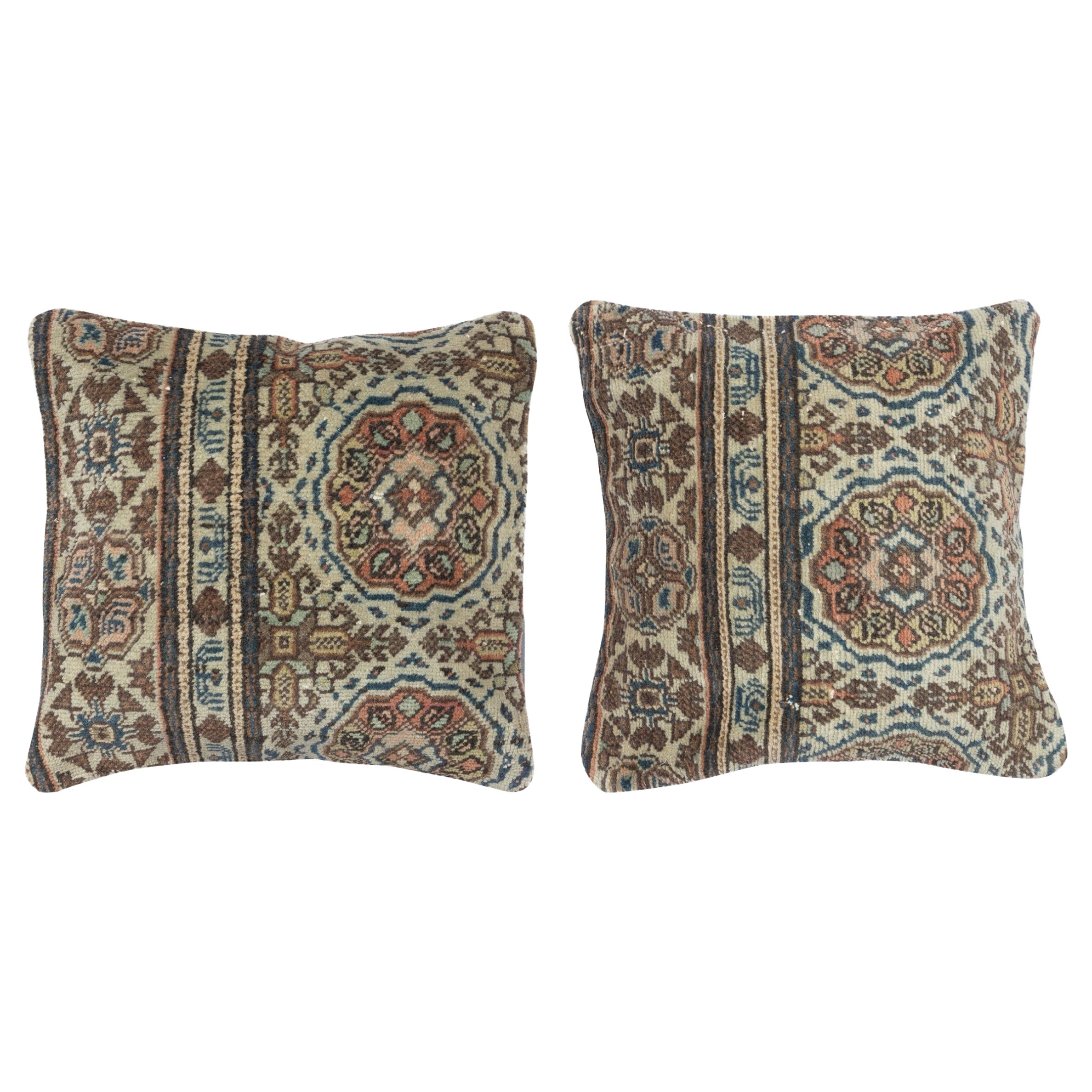 16"x16" SET OF 2 - Vintage Cushion Covers. Turkish Throw Pillows. Accent Pillows