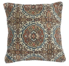 16"x16" SET OF 2 - Vintage Handmade Rug Cushion Covers. Wool Throw Pillow Covers