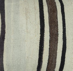 16"x16" Vintage Cushion Cover. Handwoven Kilim Pillowcase. Turkish Accent Pillow