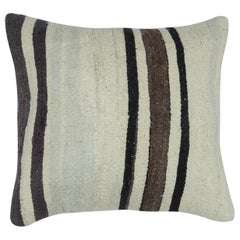 16"x16" Vintage Cushion Cover. Handwoven Kilim Pillowcase. Turkish Accent Pillow