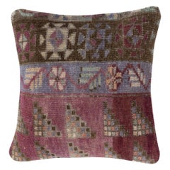 16 "x16" Tapis turc vintage fait à la main Housse de coussin. Tapis Coussin. Décoration Boho