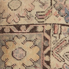 16"x16" Vintage Rug Pillowcase. Handknotted Rug Cushion Cover. Wool Toss Pillow
