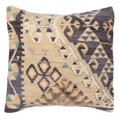 Federa per tappeto vintage 16 "x16". Copricuscino fatto a mano. Cuscino Turco