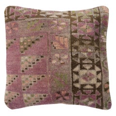 16"x16" Vintage Wool Cushion Cover. Handmade Rug Pillowcase. Accent Pillow Cover