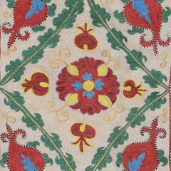 16"x19" Embroidered Silk and Cotton Cushion Cover. Multicolor Toss Pillow Cover