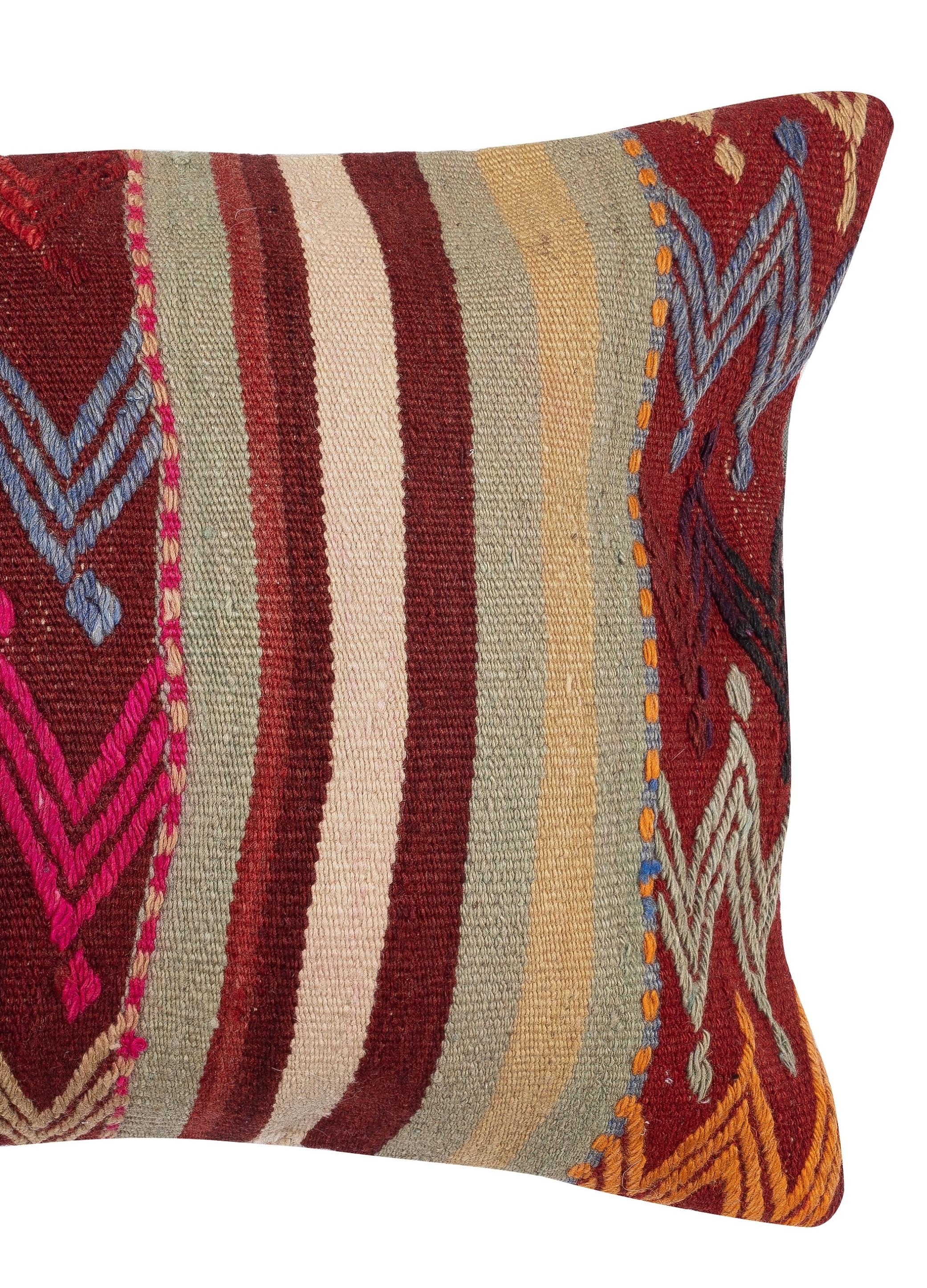 Turco Copricuscino Kilim intrecciato a mano 16 