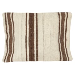 16"x24" Hand-Woven Kilim Cushion Cover. Vintage Hemp Pillowcase. Accent Pillow