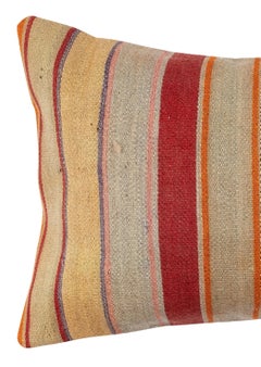 16"x24" Hand-Woven Kilim Cushion Cover. Vintage Pillowcase. Wool Accent Pillow