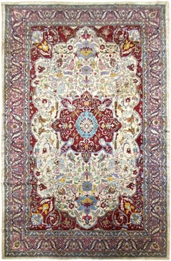 16x24 Rare Antique Persian Tehran Rug Mogul Elements 488cmx716cm C.1890