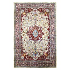 16x24 Rare Antique Persian Tehran Rug Mogul Elements 488cmx716cm C.1890