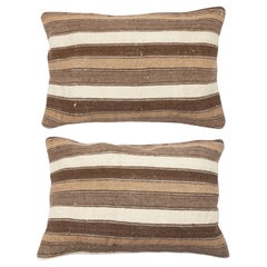 16 "x24" JUEGO DE 2 - Fundas de Cojín Kilim Tejidas a Mano. Un par de Fundas de almohada de encaje