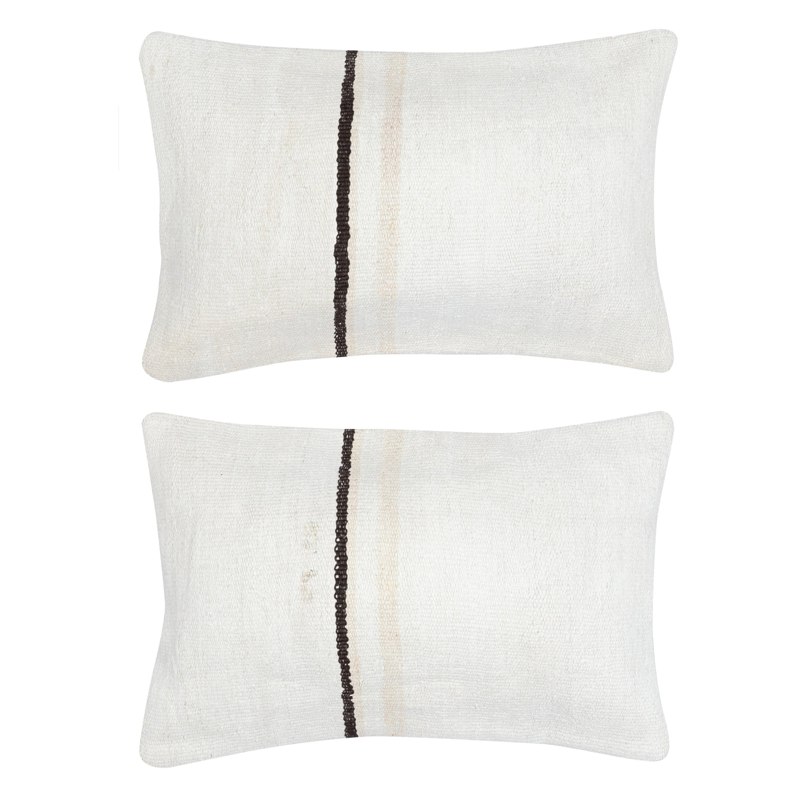 SET DI 2 DA 16 "x24" - Copricuscini in Kilim Hemp. Un paio di fodere per cuscini lombari