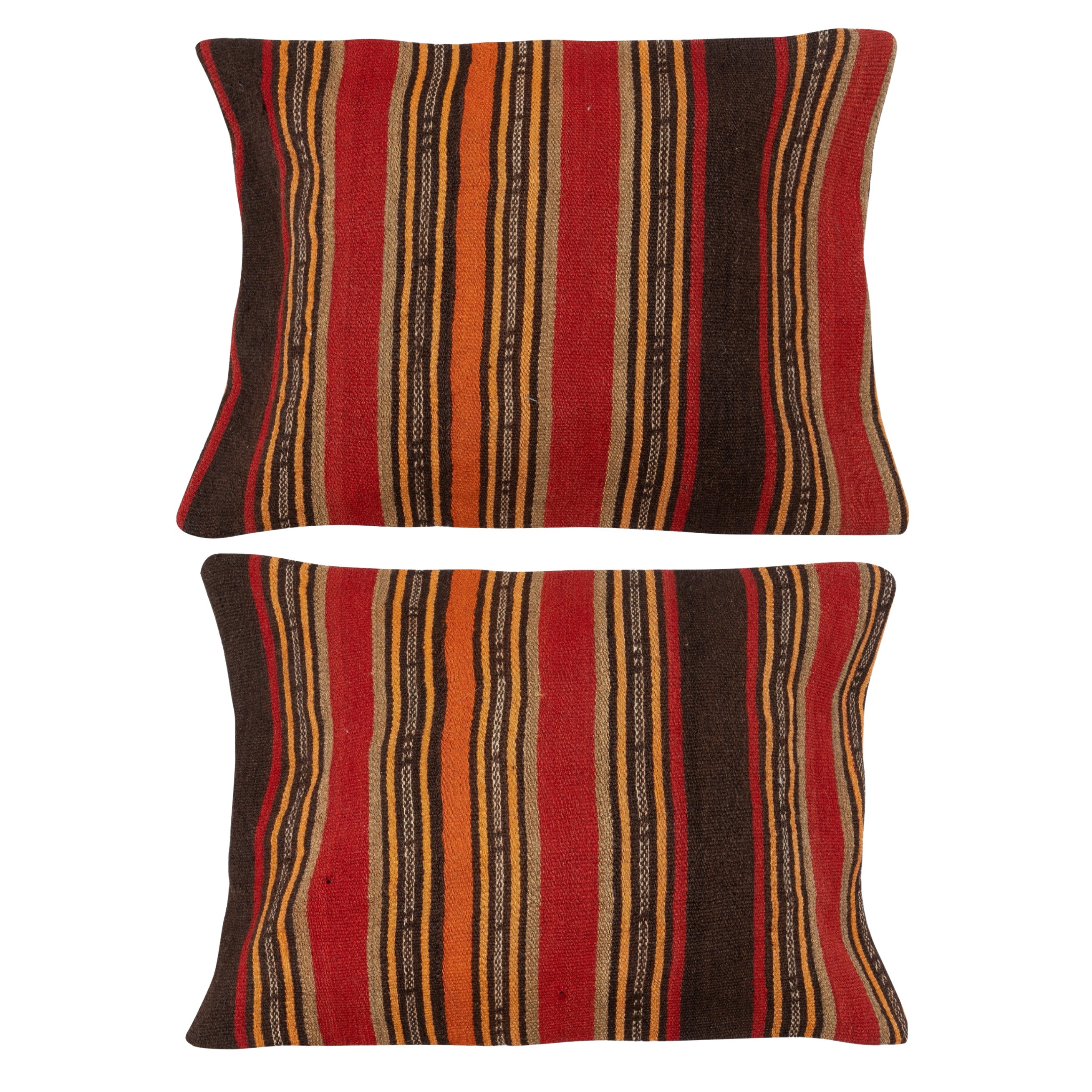 16 "x24" SET OF 2 - Housses de coussin Kilim. Oreillers en chanvre. Oreillers d
appoint