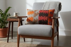 16"x24" Vintage Cushion Cover. Hand-Woven Kilim Pillowcase. Throw Pillow Cover