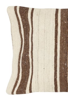 Funda de cojín Kilim Vintage de 16 "x24". Almohada acentuada de cáñamo turco. Almohada