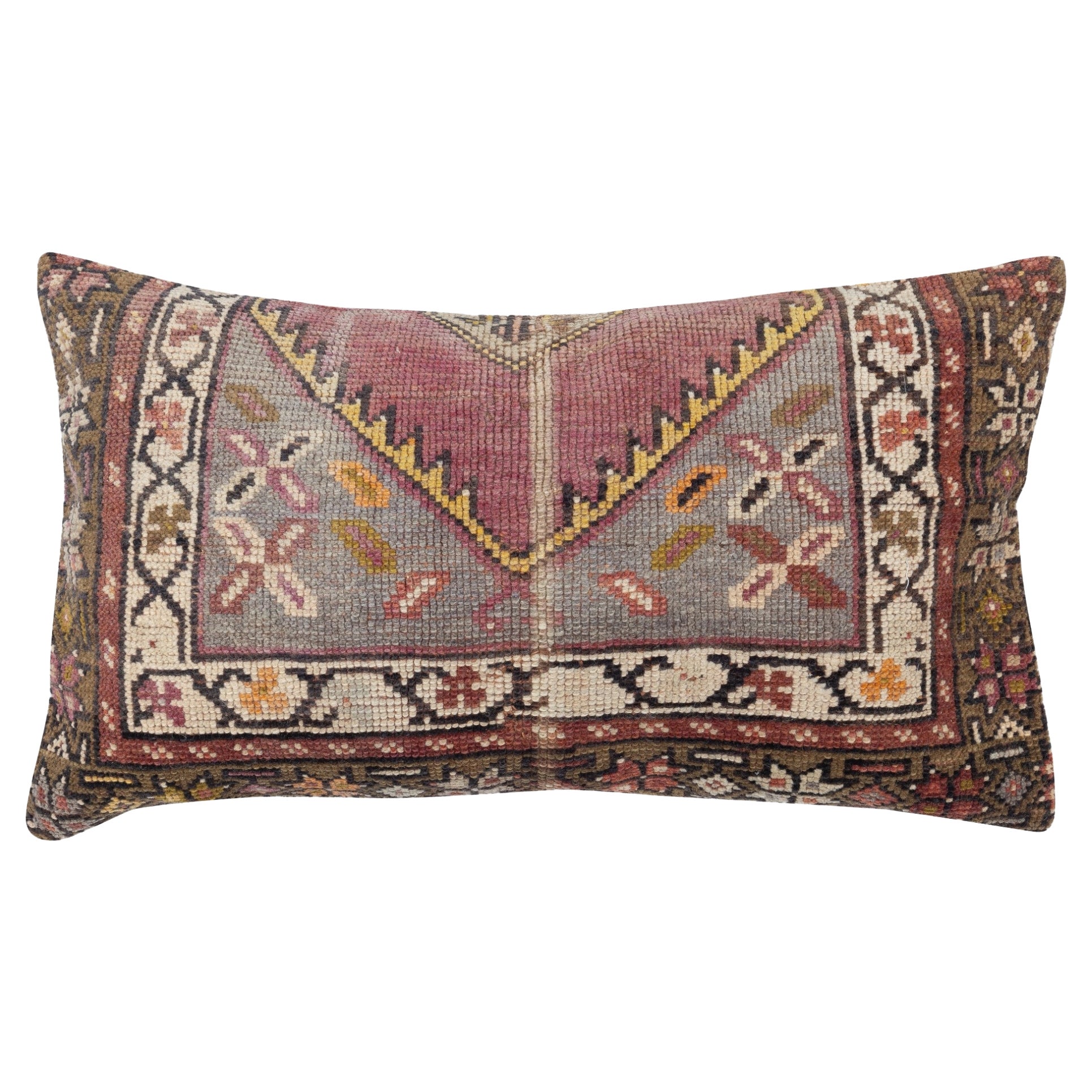 16 "x28" Tappeto in lana annodato a mano Copricuscino per il lume. Copri cuscino d
accento turco