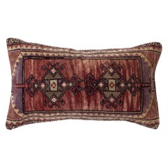 Copricuscino per tappeto fatto a mano 16 "x28". Copricuscino lombare. Cuscino d
accento turco