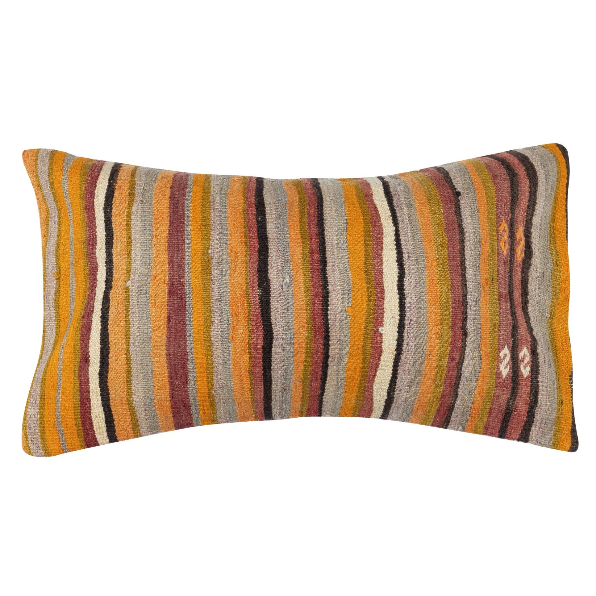 Housse de coussin Kilim 16 "x28". Coussin d
appoint rustique. Housse d
oreiller lombaire