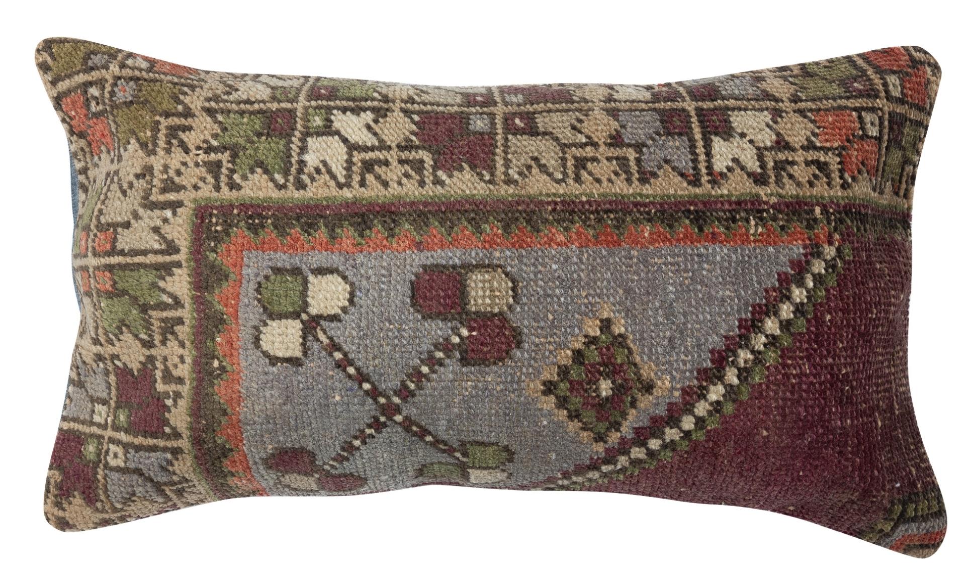 Rustico SET DI 2 Fodere per cuscini lombari fatte a mano per tappeti 16 