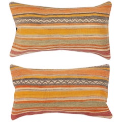 SET DI 2 COPRICUSCINI KILIM 16 "x28". Cuscini lombari. Un paio di cuscini di pizzo