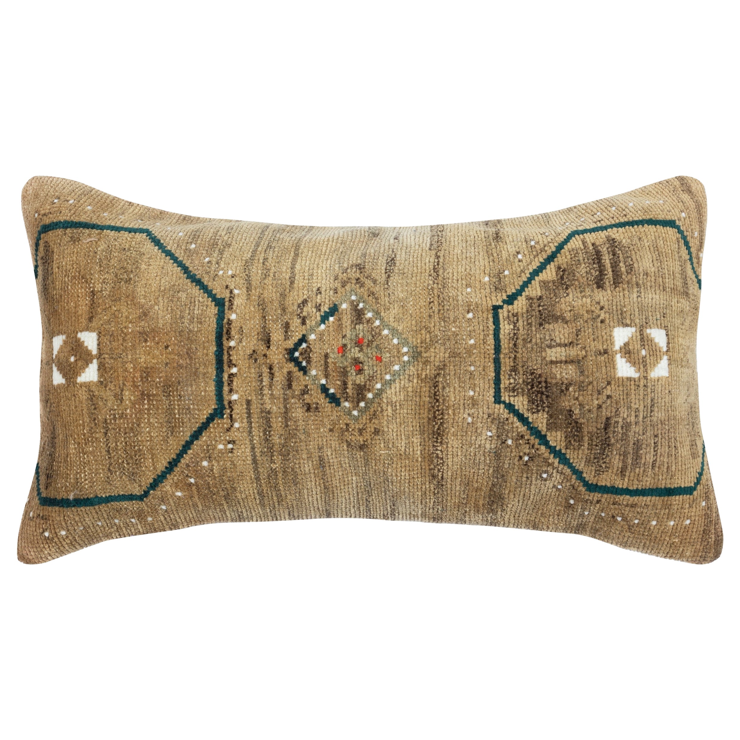 16 "x28" Copricuscino tradizionale in lana. Cuscino per tappeti fatto a mano. Copricuscino lombare in vendita