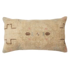 16"x28" Vintage Cushion Cover. Beige Throw Pillow. Turkish Lumbar Pillow Cover