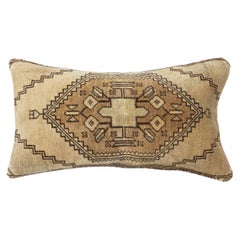 Copri cuscino Vintage Handmade Turkish Rug 16 "x28". Copricuscino lombare beige