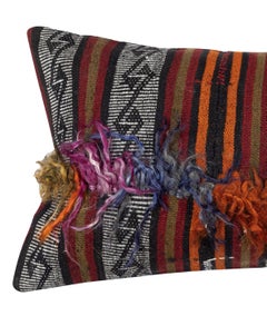 16"x28" Vintage Kilim Cushion Cover. Handmade Throw Pillow Cover. Pillowcase