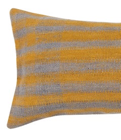 16"x28" Vintage Kilim Cushion Cover. Handwoven Pillowcase. Lumbar Pillow Cover