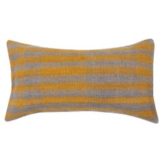 Copricuscino Kilim vintage 16 "x28". Federa intrecciata a mano. Copricuscino lombare