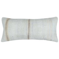 16 "x36" Kilim Lumbal-Kissenbezug. Handgewebter Kissenbezug. Hanf Kissenw
