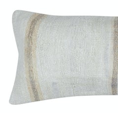 16 "x36" Kilim Lumbal-Kissenbezug. Handgewebter Kissenbezug. Hanf Kissenw