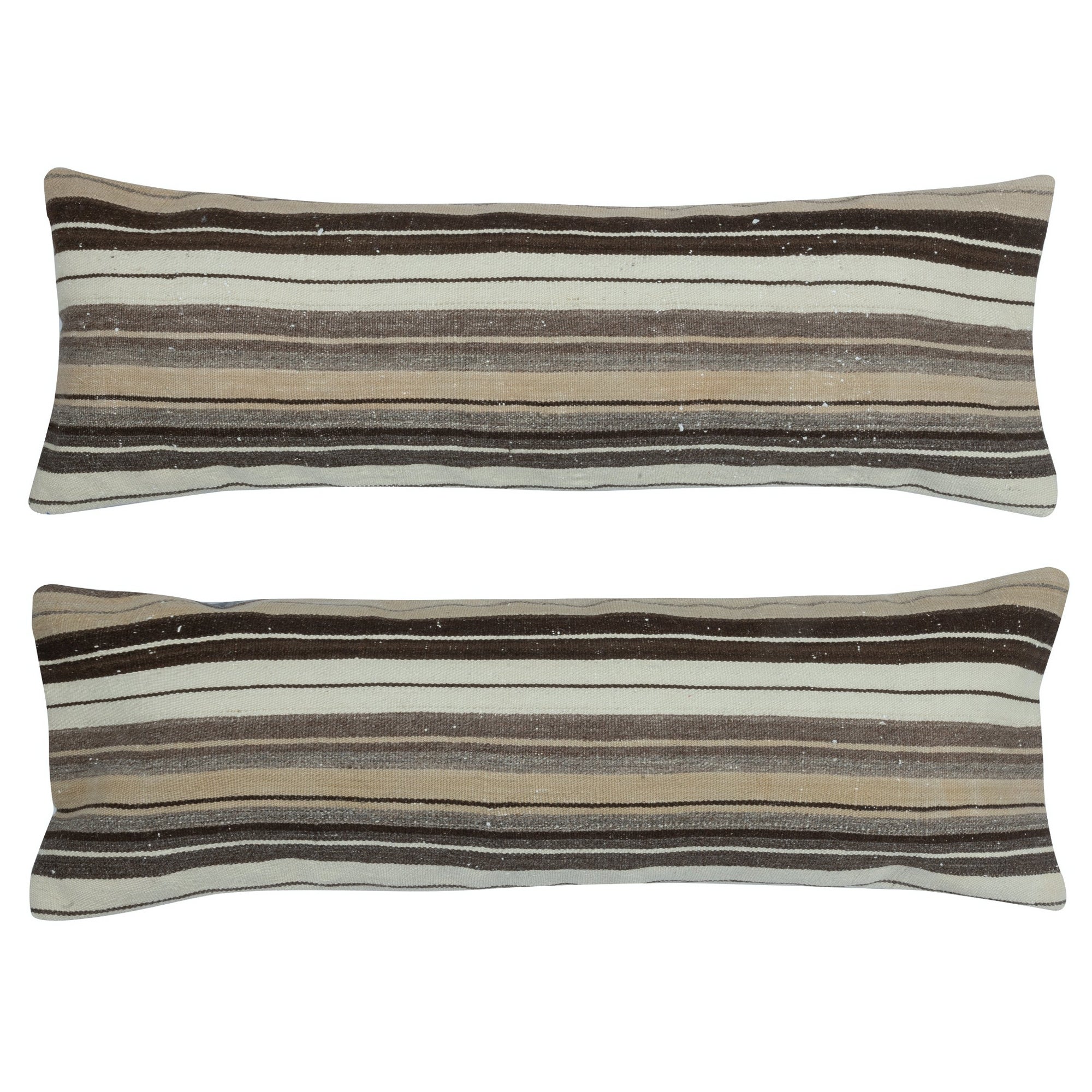 16 "x46" SET OF 2 - Housses de coussin lombaire faites à la main. Une paire de housses de coussin Kilim