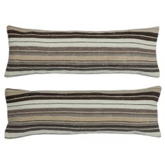 16"x46" SET OF 2 - Handmade Lumbar Pillow Covers. A pair of Kilim Cushion Covers