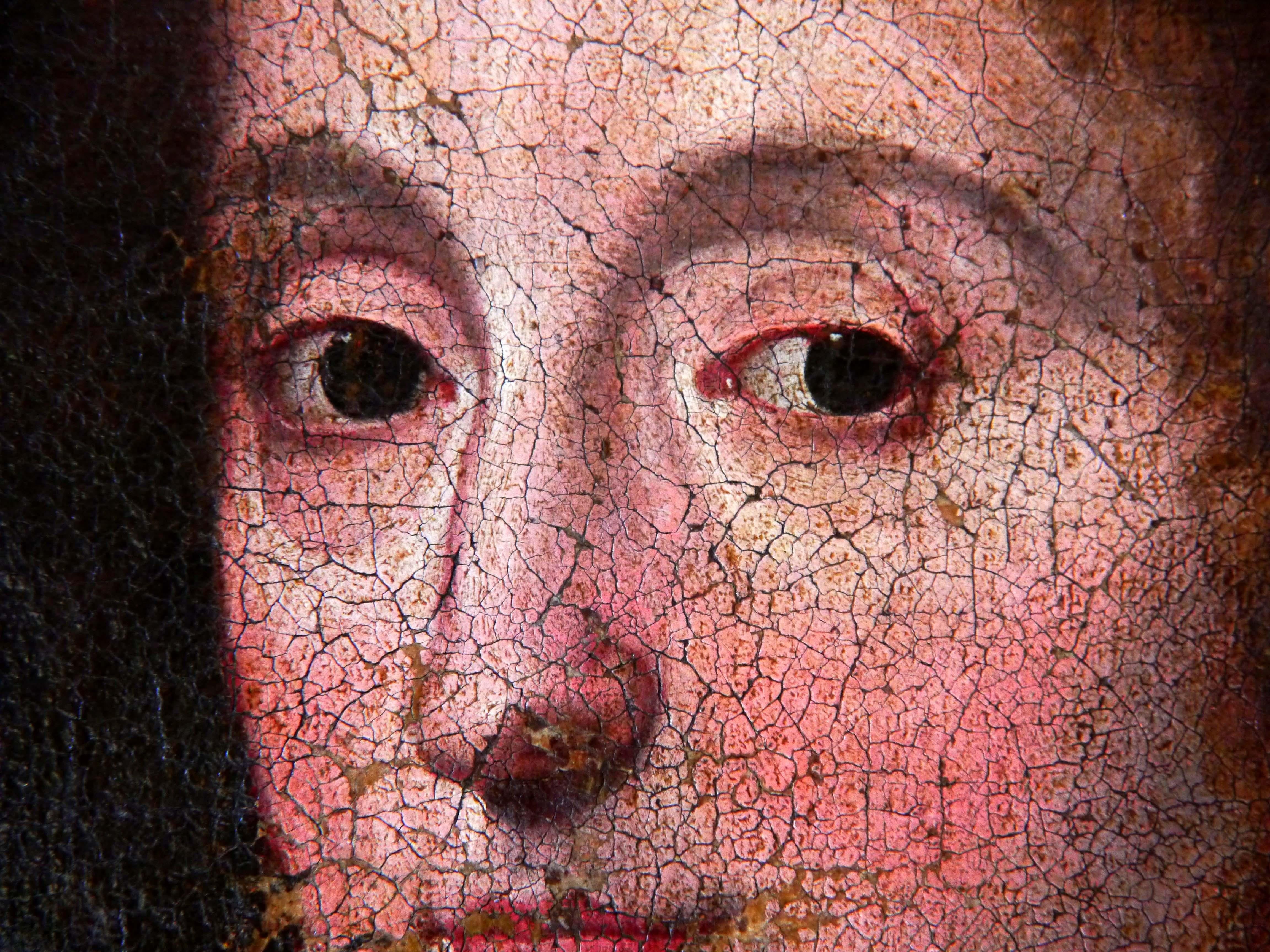 Gilt 17 - 18 cent. Painting Maria Stuart Queen of Scots British Oil on canvas For Sale