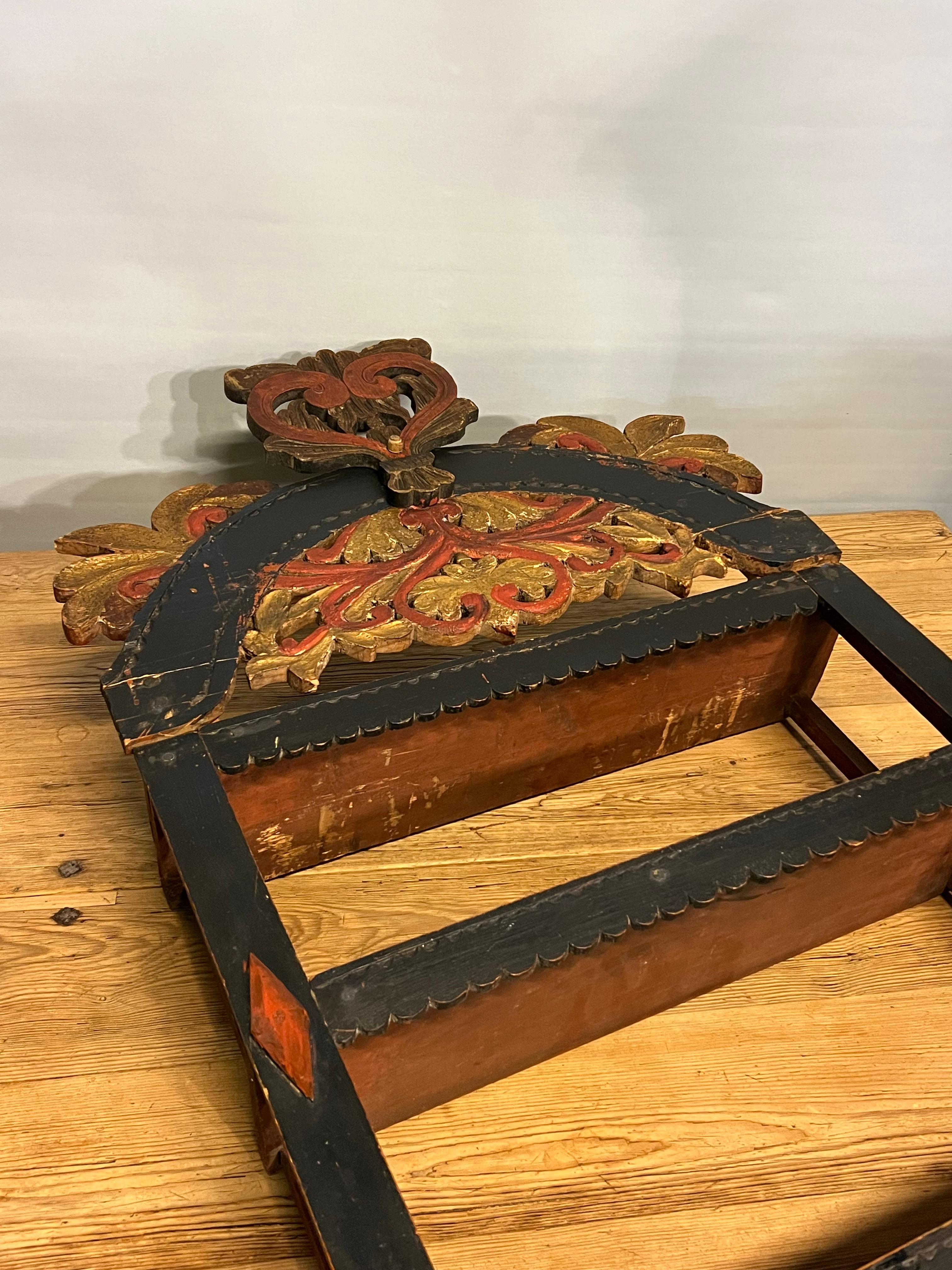 17/1800s Estantería de pared de calidad de museo, granja primitiva / cabaña RÚSTICA Antigua en venta 3
